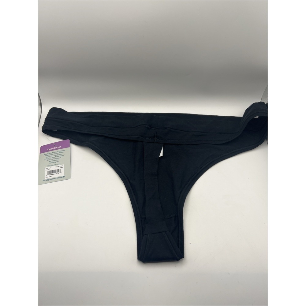 TOMMY JOHN Cool Cotton Black Thong XXL New With Tags - Picture 6 of 9